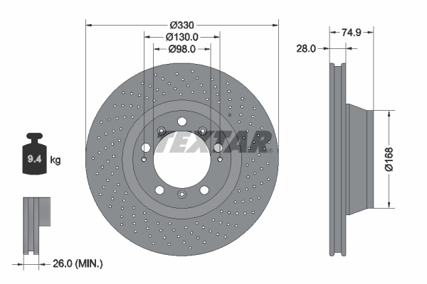 Brake Disc PRO+ 92219005