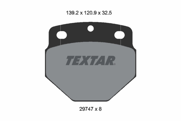 TEXTAR 2974703 Brake Pad Set, disc brake