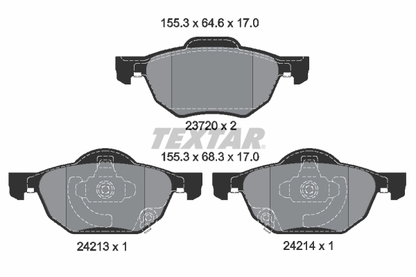 Brake Pad Set, disc brake Q+ 2372001