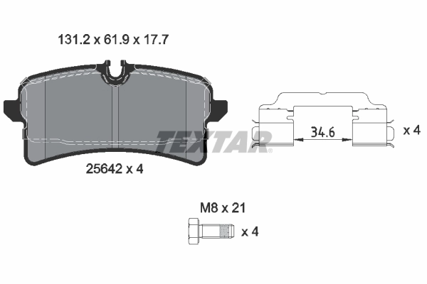 Brake Pad Set, disc brake Q+ 2564203