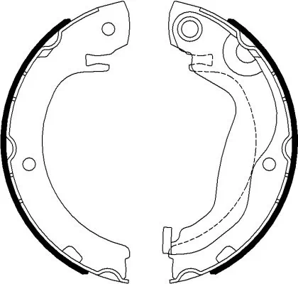 Brake Shoe Set, parking brake 91077300