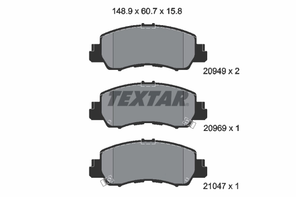 Brake Pad Set, disc brake 2094901