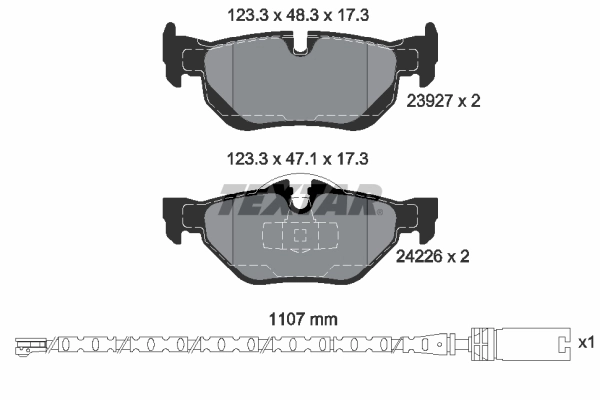 Brake Pad Set, disc brake Q+ 2392707
