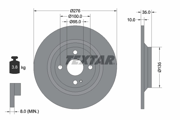 Brake Disc PRO 92188303