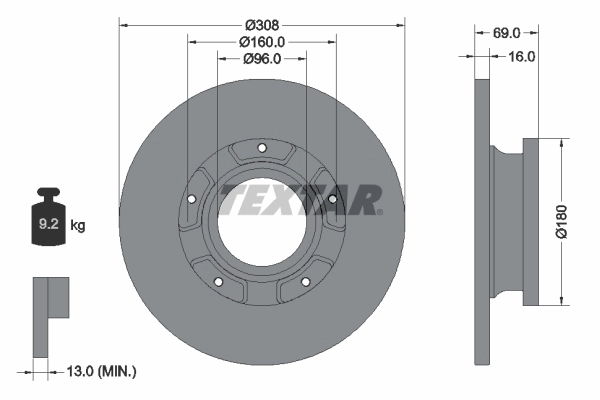 Brake Disc PRO 92292603