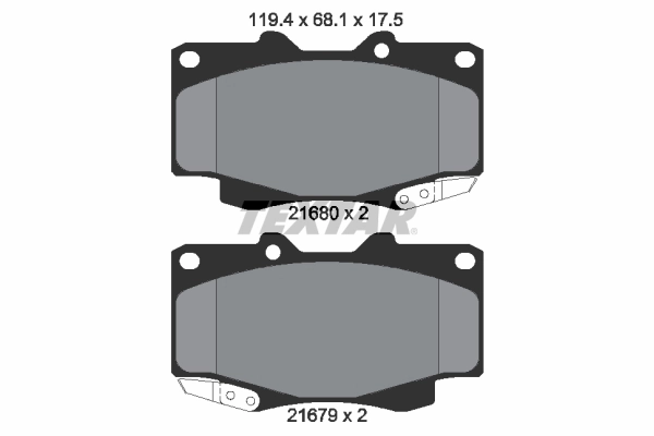 Brake Pad Set, disc brake 2168003