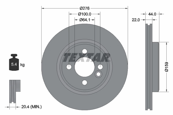 Brake Disc PRO 92262403