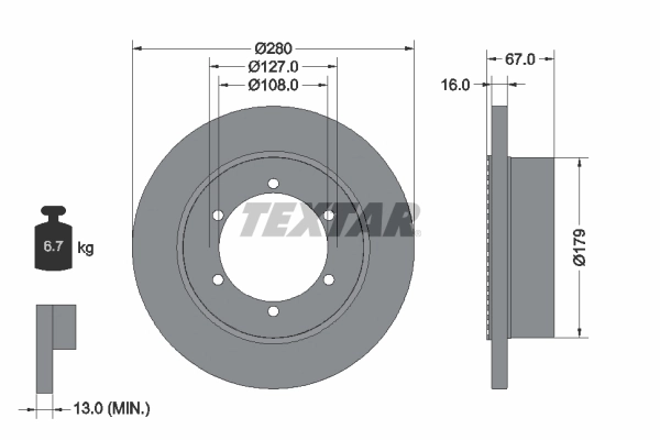 Brake Disc PRO 92304003