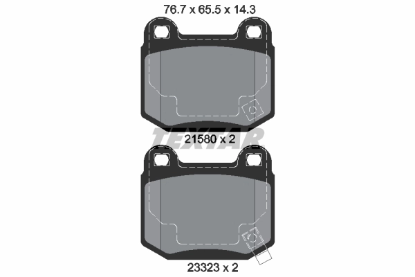 Brake Pad Set, disc brake Q+ 2158001