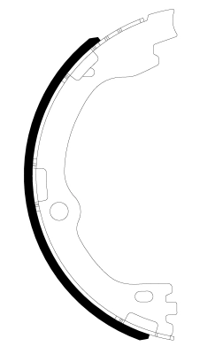 Brake Shoe Set, parking brake 91084500