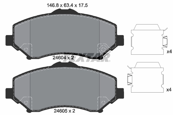 Brake Pad Set, disc brake Q+ 2460402