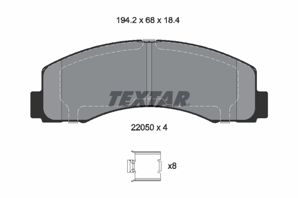 Brake Pad Set, disc brake Q+ 2205002