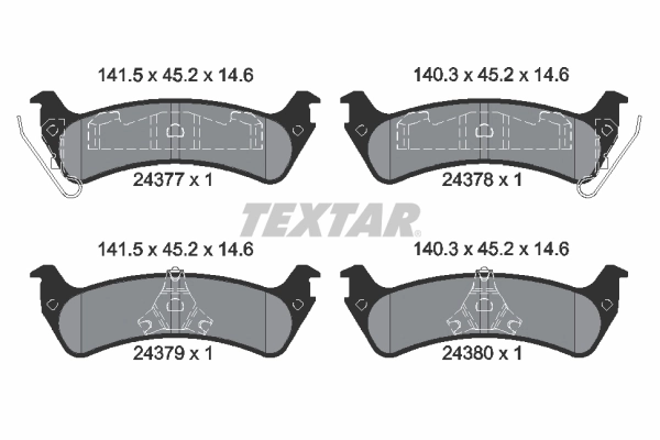 Brake Pad Set, disc brake 2437701