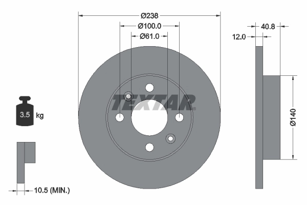 Brake Disc PRO 92036103