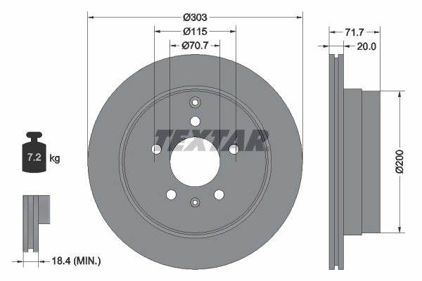 Brake Disc PRO 92165503