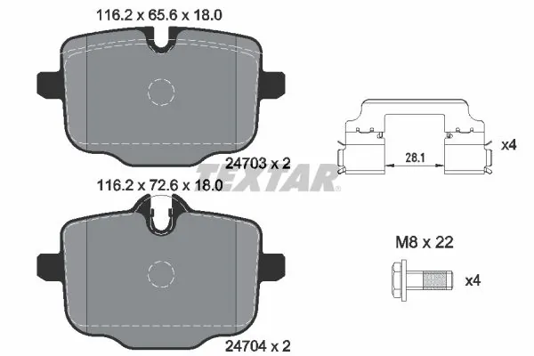 Brake Pad Set, disc brake Q+ 2470301