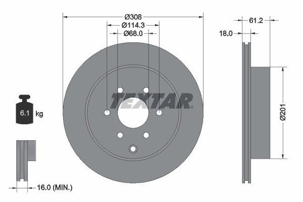 Brake Disc PRO 92296403
