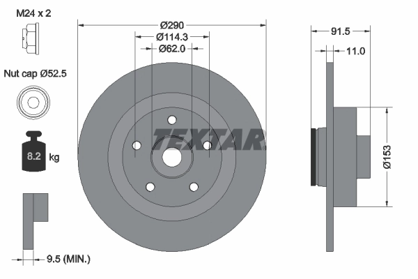 Brake Disc PRO 92317603