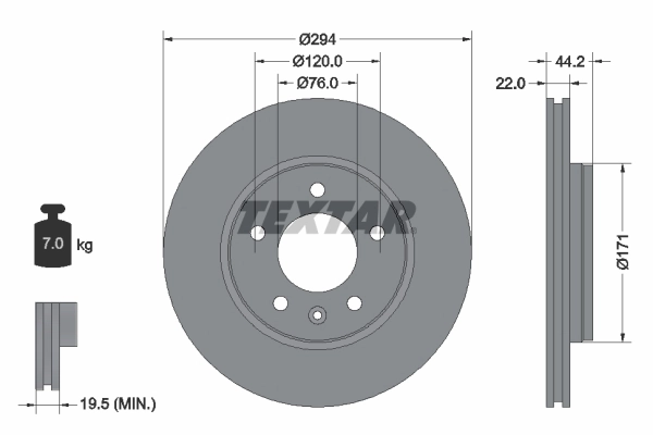Brake Disc PRO 92121403