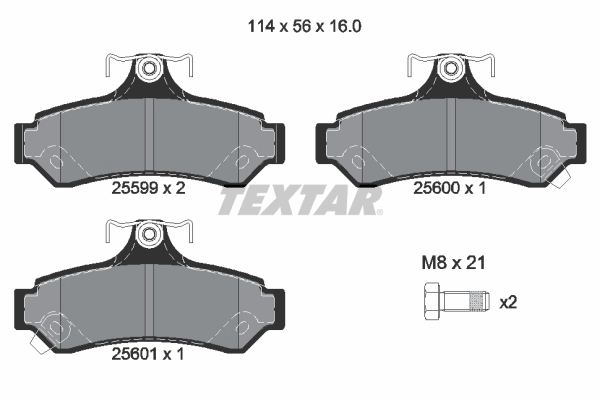 Brake Pad Set, disc brake Q+ 2559901