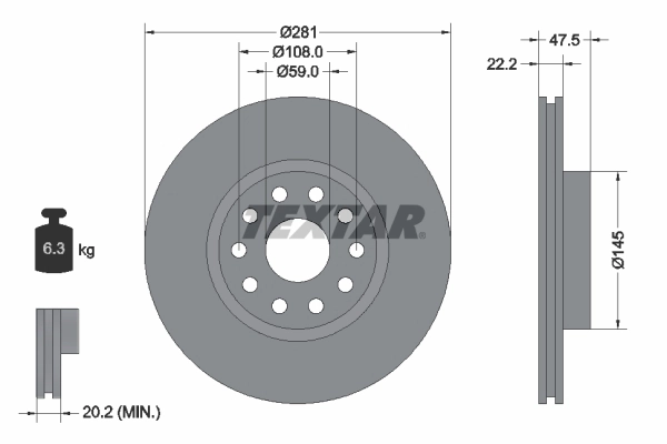 Brake Disc 92093800