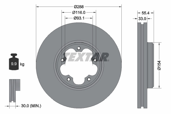 Brake Disc PRO 92320303