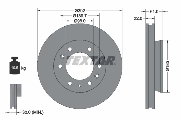 Brake Disc PRO 92253403