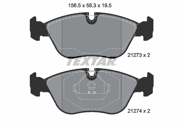 Brake Pad Set, disc brake Q+ 2127304