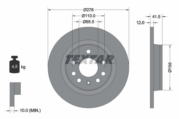 Brake Disc PRO 92118503