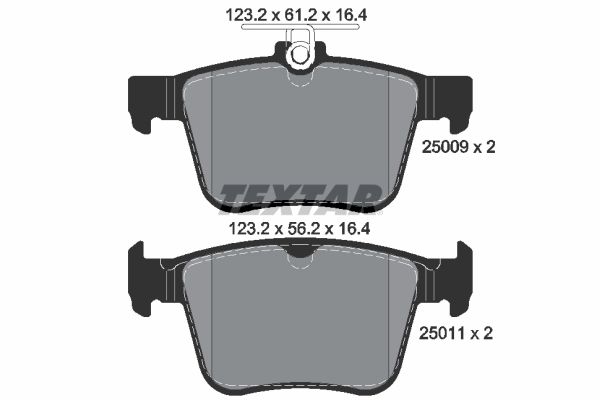 Brake Pad Set, disc brake Q+ 2500901