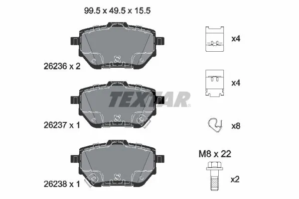 Brake Pad Set, disc brake Q+ 2623601
