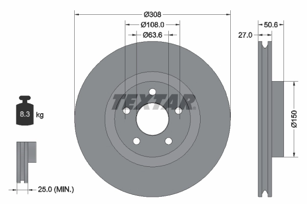 Brake Disc PRO 92306703