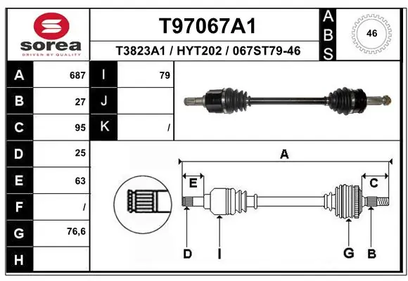 Drive Shaft T97067A1