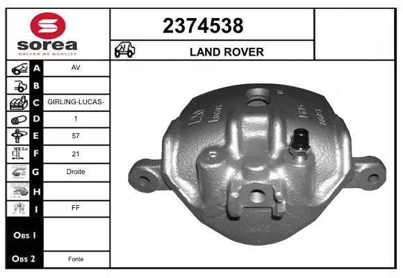 Brake Caliper 2374538