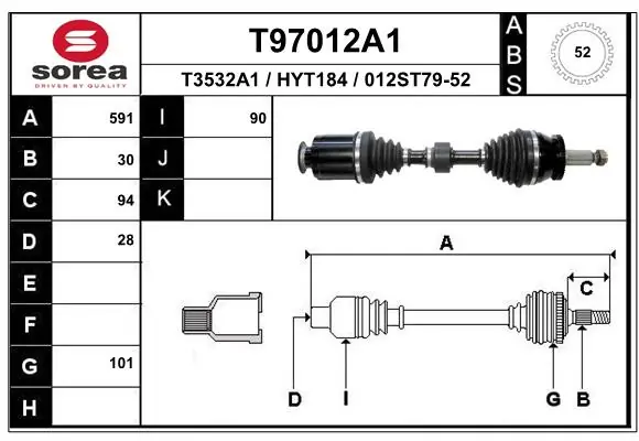 Drive Shaft T97012A1