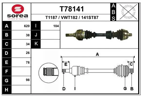 Drive Shaft T78141