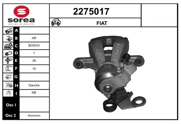 Brake Caliper 2275017