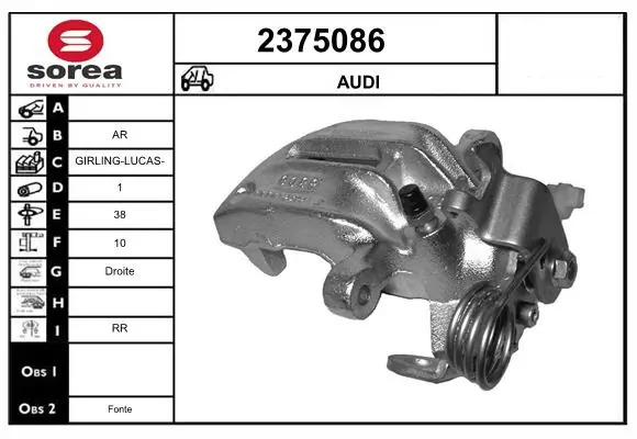 Brake Caliper 2375086