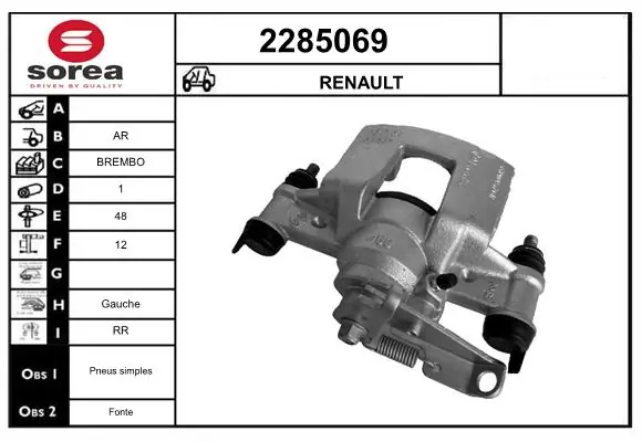 Brake Caliper 2285069