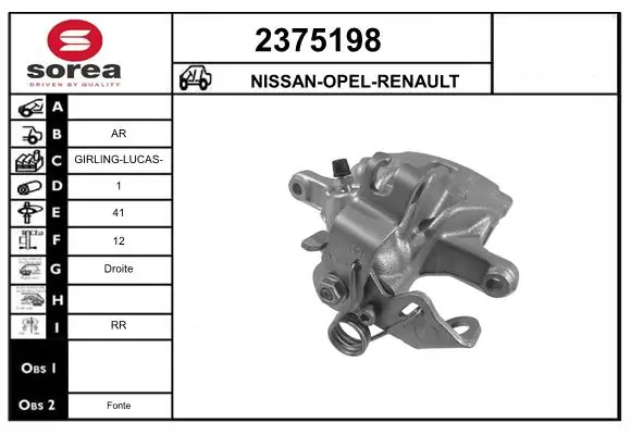 Brake Caliper 2375198