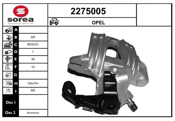 Brake Caliper 2275005