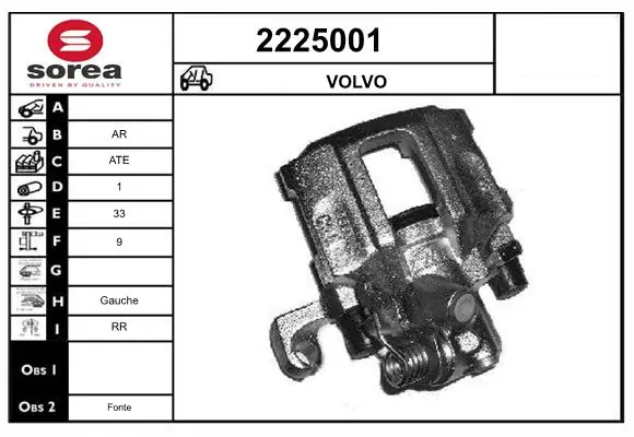 Brake Caliper 2225001