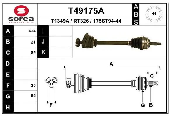 Drive Shaft T49175A
