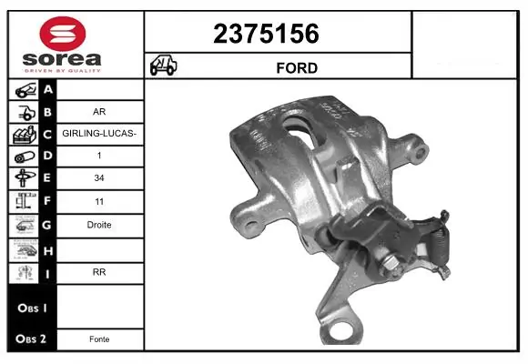 Brake Caliper 2375156