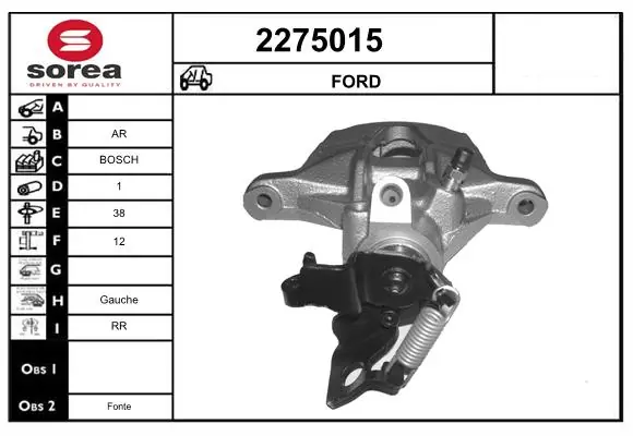 Brake Caliper 2275015