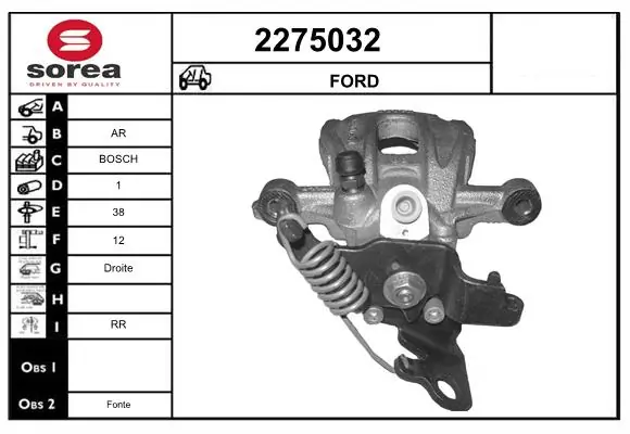 Brake Caliper 2275032