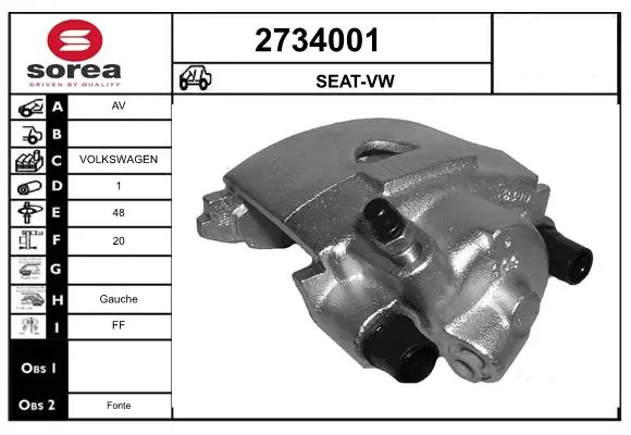 Brake Caliper 2734001