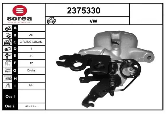 Brake Caliper 2375330