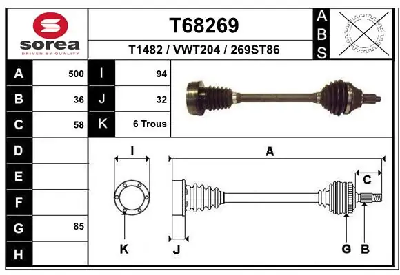 Drive Shaft T68269