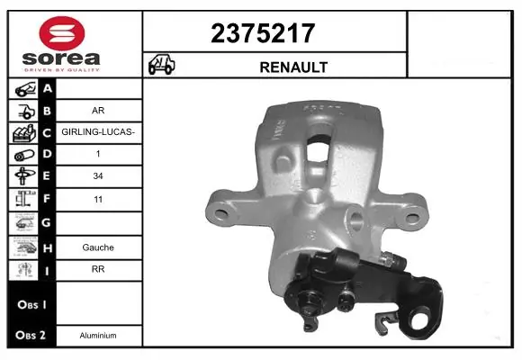 Brake Caliper 2375217